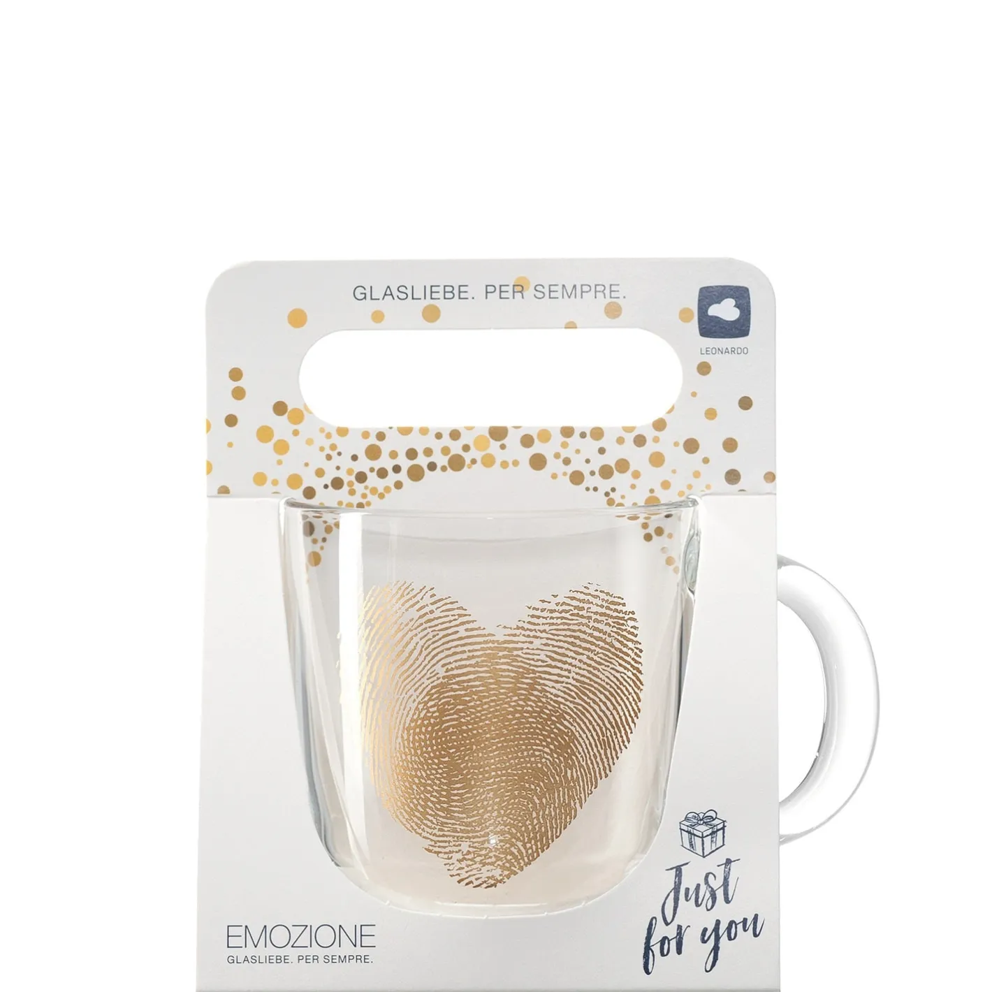 Tasse EMOZIONE 400 ml Fingerabdruck Herz*LEONARDO