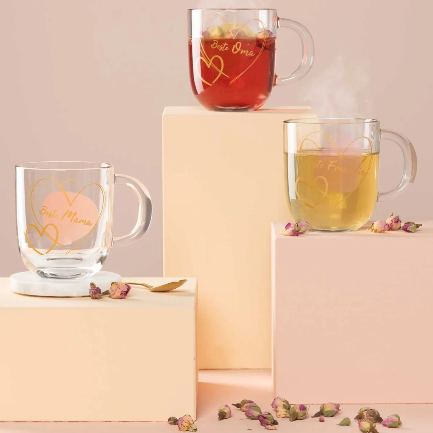 Tasse EMOZIONE 400 ml rosé 'Beste Freundin'*LEONARDO Online