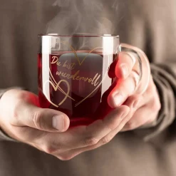 Tasse EMOZIONE 400 ml türkis 'Du bist wundervoll'*LEONARDO Hot