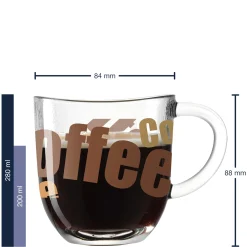 Tasse NAPOLI 280 ml 3farbig 6er-Set*LEONARDO Discount