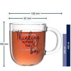 Tasse UFFICIO 400 ml 'Thinking outside the box'*LEONARDO Outlet