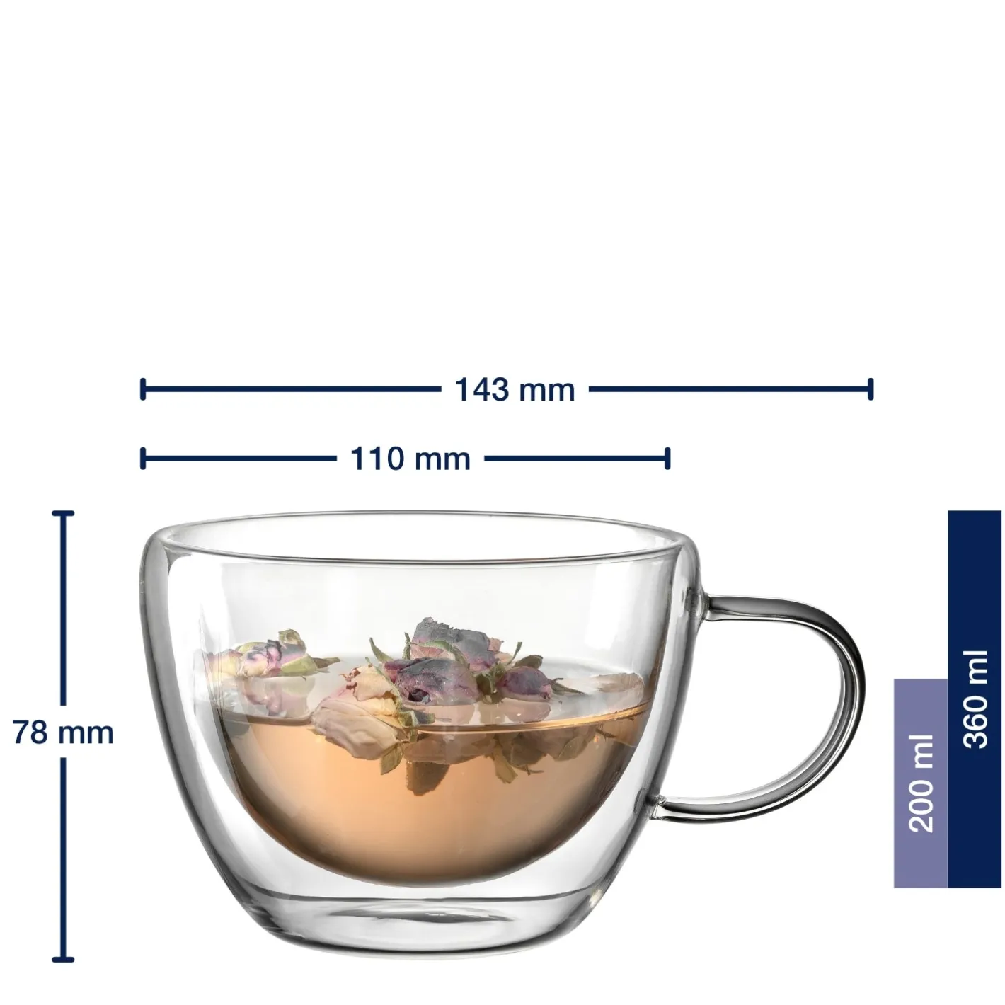 Teetasse DUO 360 ml 2er-Set*LEONARDO Best
