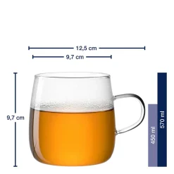 Teetasse 570ml TÈ PER TE 4er-Set*LEONARDO New