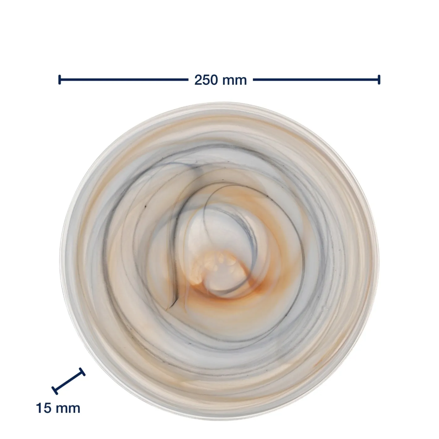 Teller ALABASTRO 28 cm beige/schwarz*LEONARDO Clearance