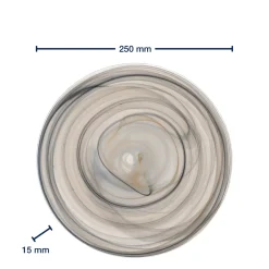 Teller ALABASTRO 25 cm beige/schwarz*LEONARDO Best