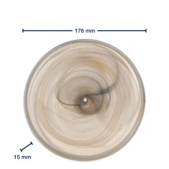 Teller ALABASTRO 18 cm beige/schwarz*LEONARDO Clearance