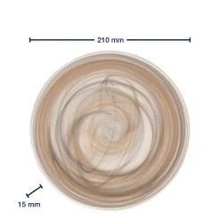 Teller ALABASTRO 21 cm beige/schwarz*LEONARDO Sale