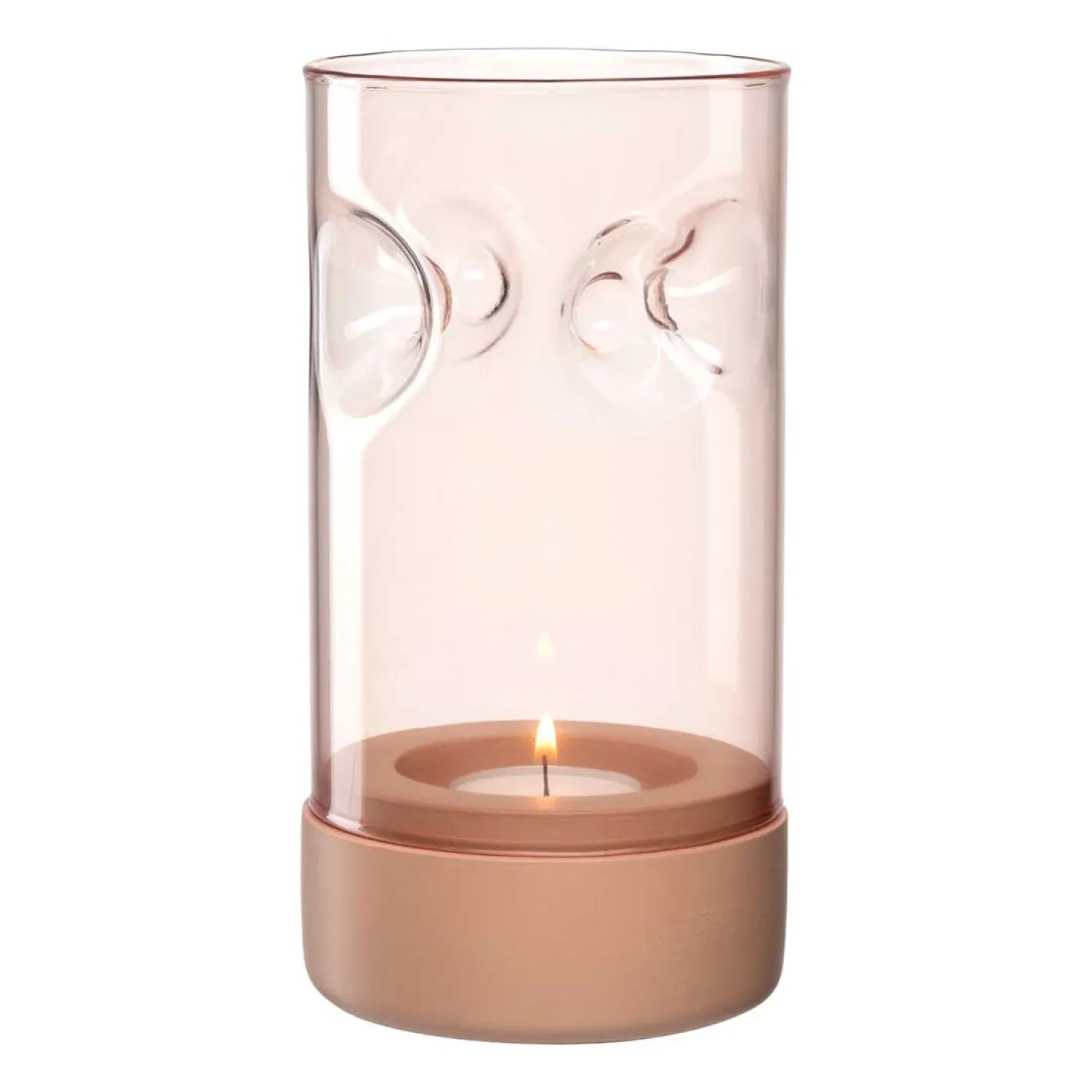 Tischlicht auf Sockel SOLE 19 cm apricot*LEONARDO Clearance