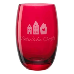 Tischlicht CHEERS 12,5 cm rot mit persönlicher Gravur*LEONARDO Online