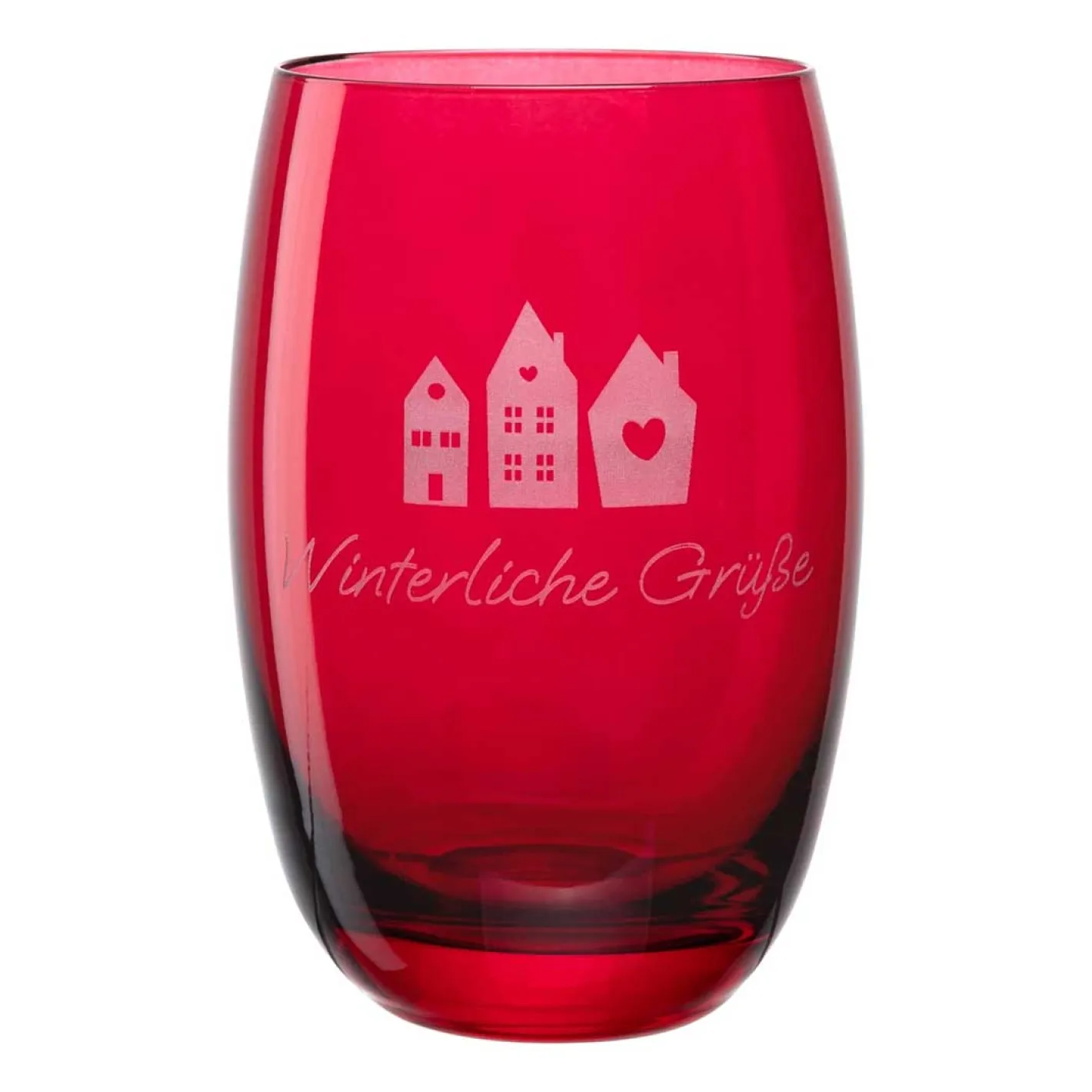 Tischlicht CHEERS 12,5 cm rot mit persönlicher Gravur*LEONARDO Online