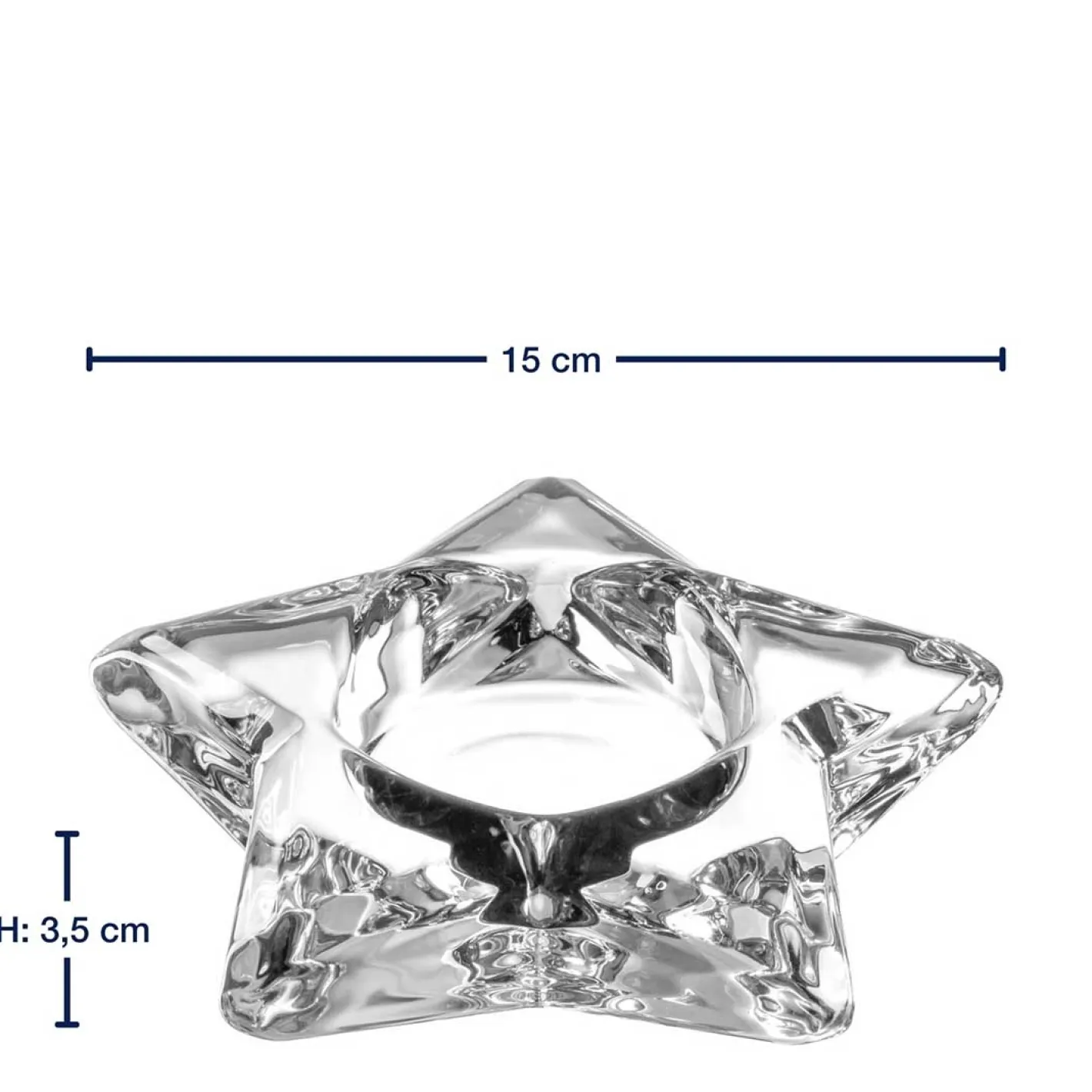 Tischlicht 15cm Stern AUTENTICO*LEONARDO Clearance