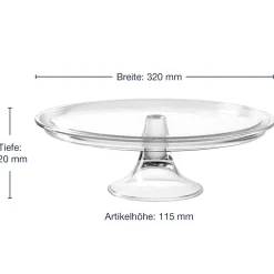 Tortenplatte auf Fuß CIAO 32 cm*LEONARDO New
