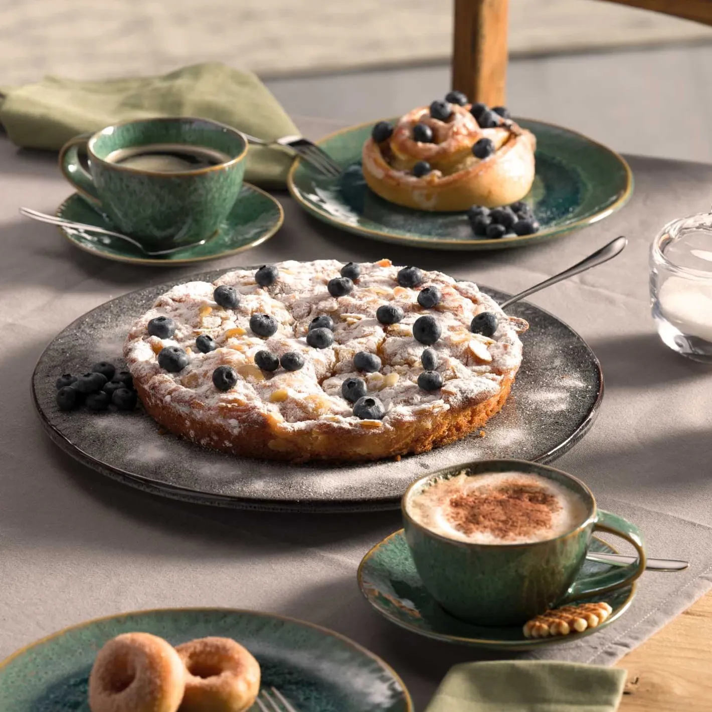 Tortenplatte MATERA 34 cm anthrazit*LEONARDO Hot