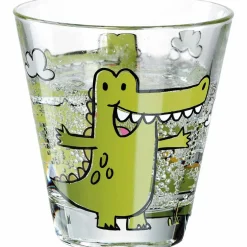 Trinkglas BAMBINI 215 ml Krokodil 6er-Set*LEONARDO