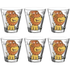 Trinkglas BAMBINI 215 ml Löwe 6er-Set*LEONARDO