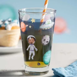 Trinkglas BAMBINI AVVENTURA 300 ml Weltall 6er-Set*LEONARDO Hot