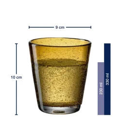 Trinkglas BURANO 330 ml amber 6er-Set*LEONARDO Online