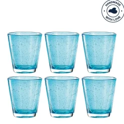 Trinkglas BURANO 330 ml blau 6er-Set*LEONARDO Best