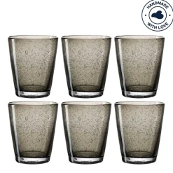 Trinkglas BURANO 330 ml dunkelgrau 6er-Set*LEONARDO New