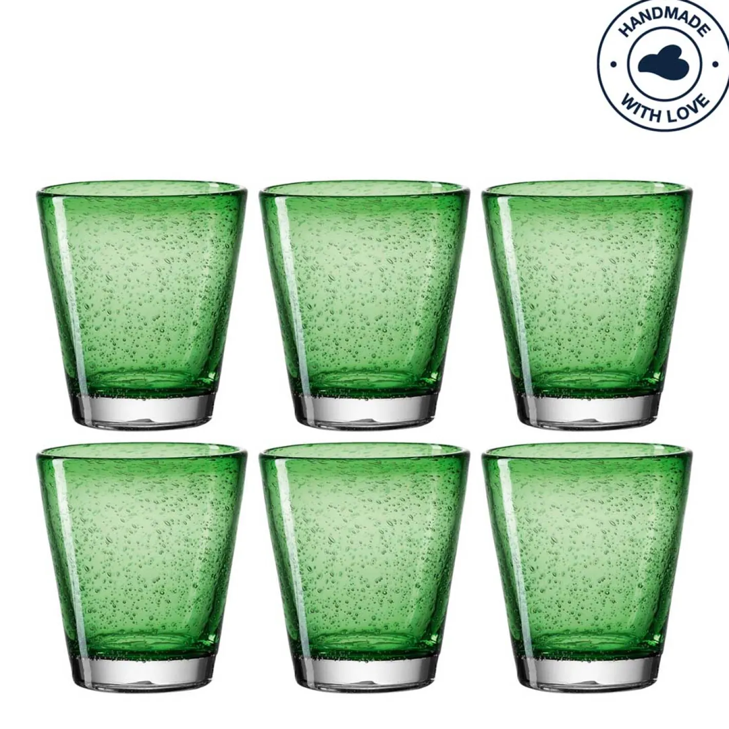 Trinkglas BURANO 330 ml grün 6er-Set*LEONARDO Clearance