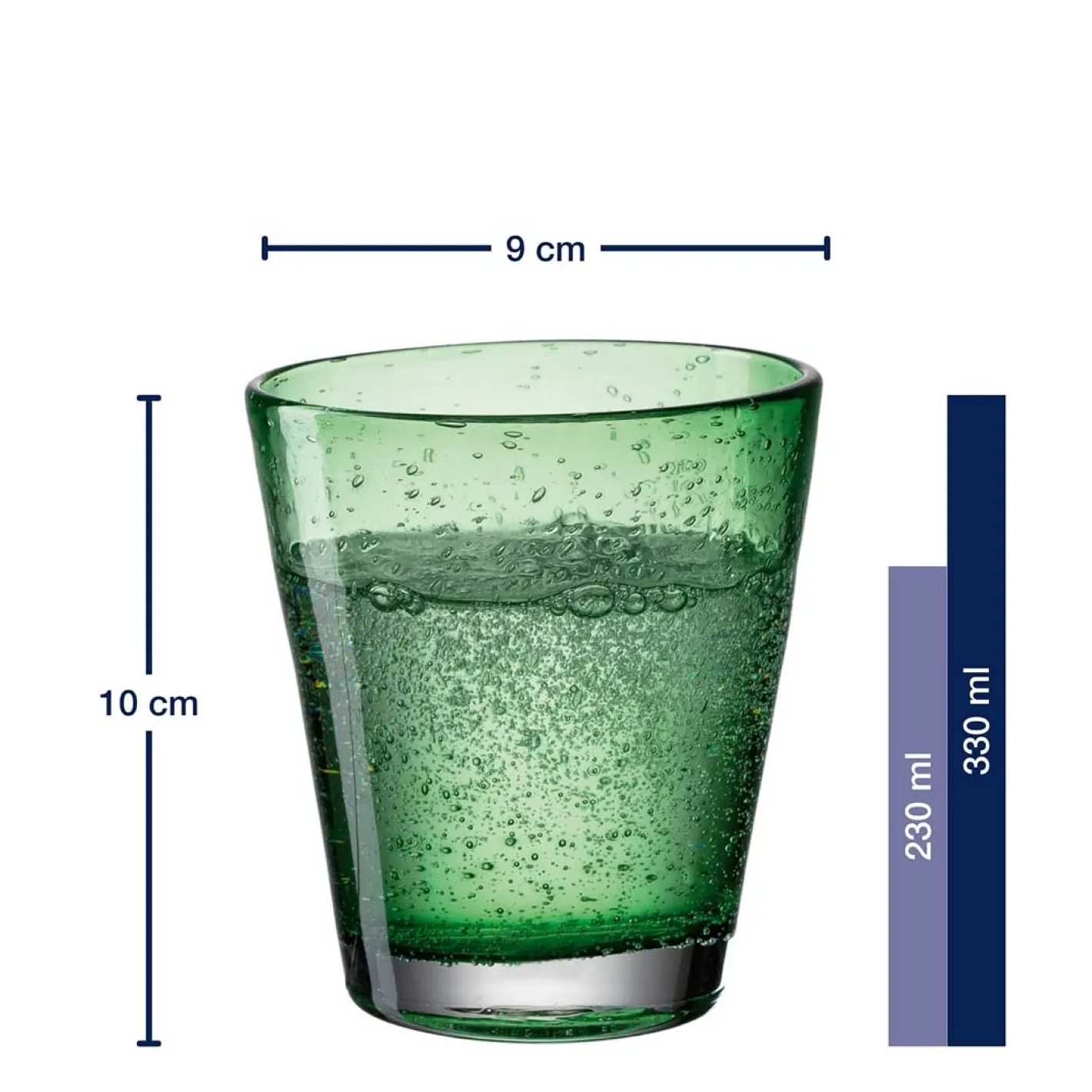 Trinkglas BURANO 330 ml grün 6er-Set*LEONARDO Clearance