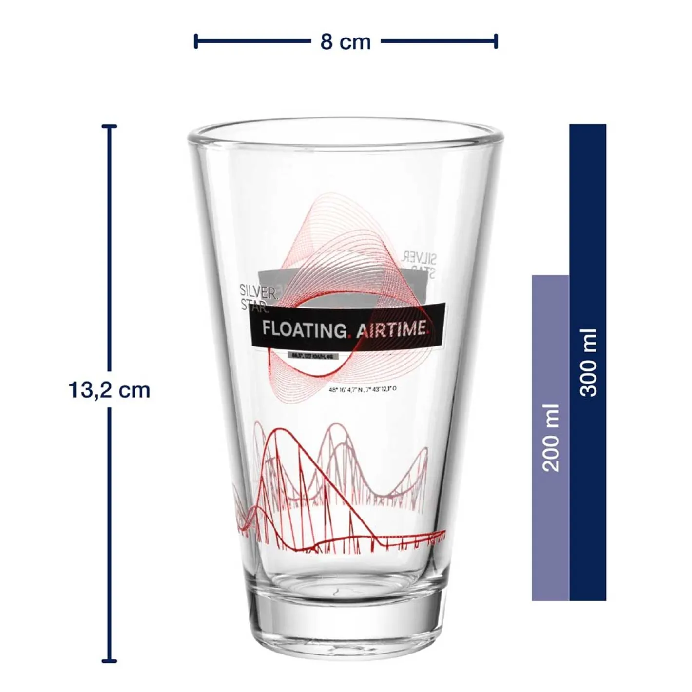 Trinkglas Europa-Park Rust Silver Star 300 ml*LEONARDO Online