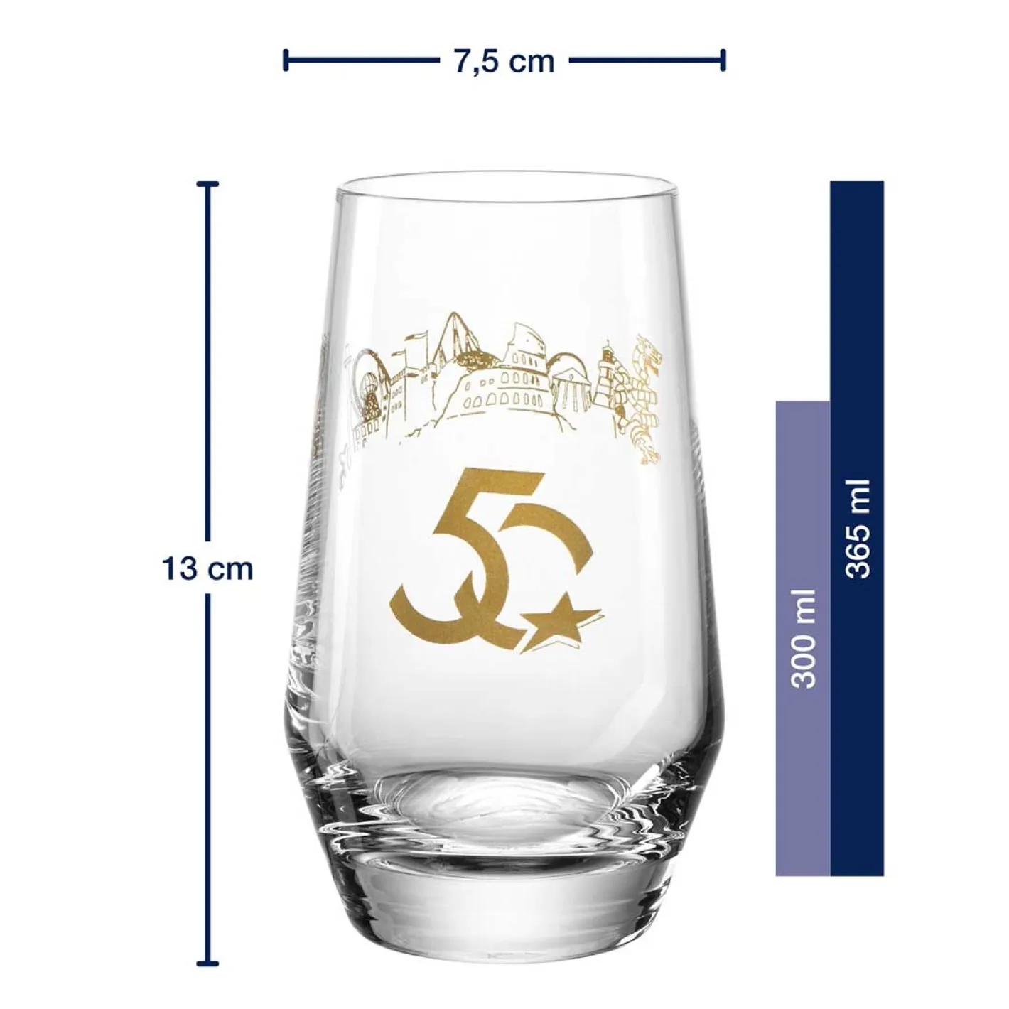 Trinkglas Europa-Park Silhouette 50 Jahre 365 ml*LEONARDO Discount