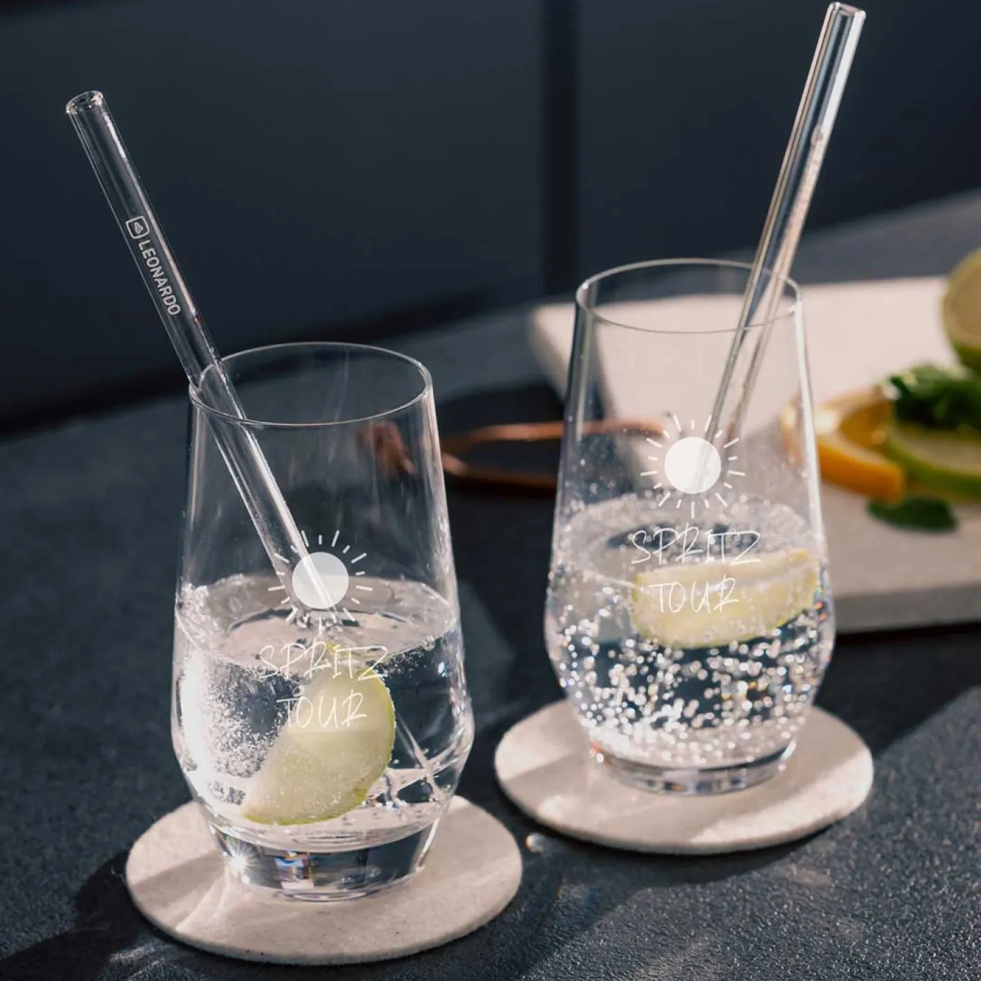 Trinkglas Geschenkset PUCCINI 5-teilig 365 ml mit persönlicher Gravur*LEONARDO Hot