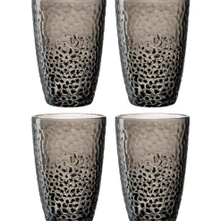 Trinkglas MATERA 340 ml anthrazit 4er-Set*LEONARDO Hot