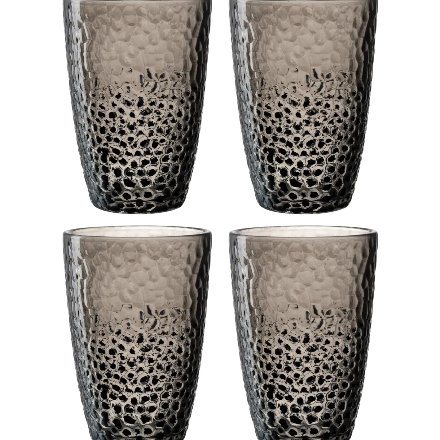 Trinkglas MATERA 340 ml anthrazit 4er-Set*LEONARDO Hot