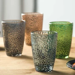 Trinkglas MATERA 340 ml anthrazit 4er-Set*LEONARDO Hot