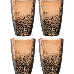 Trinkglas MATERA 340ml beige 4er-Set*LEONARDO Best