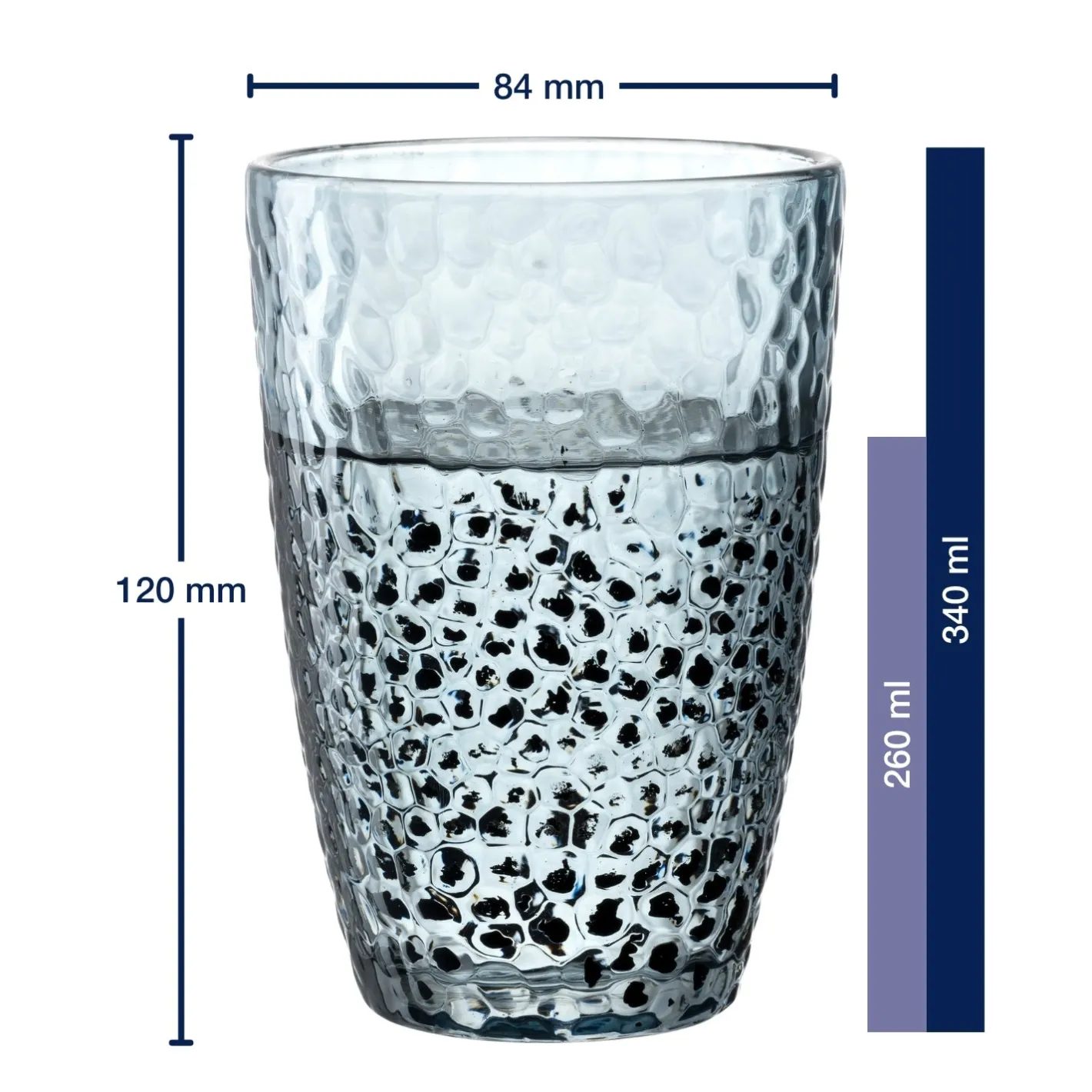 Trinkglas MATERA 340ml blau 4er-Set*LEONARDO Sale