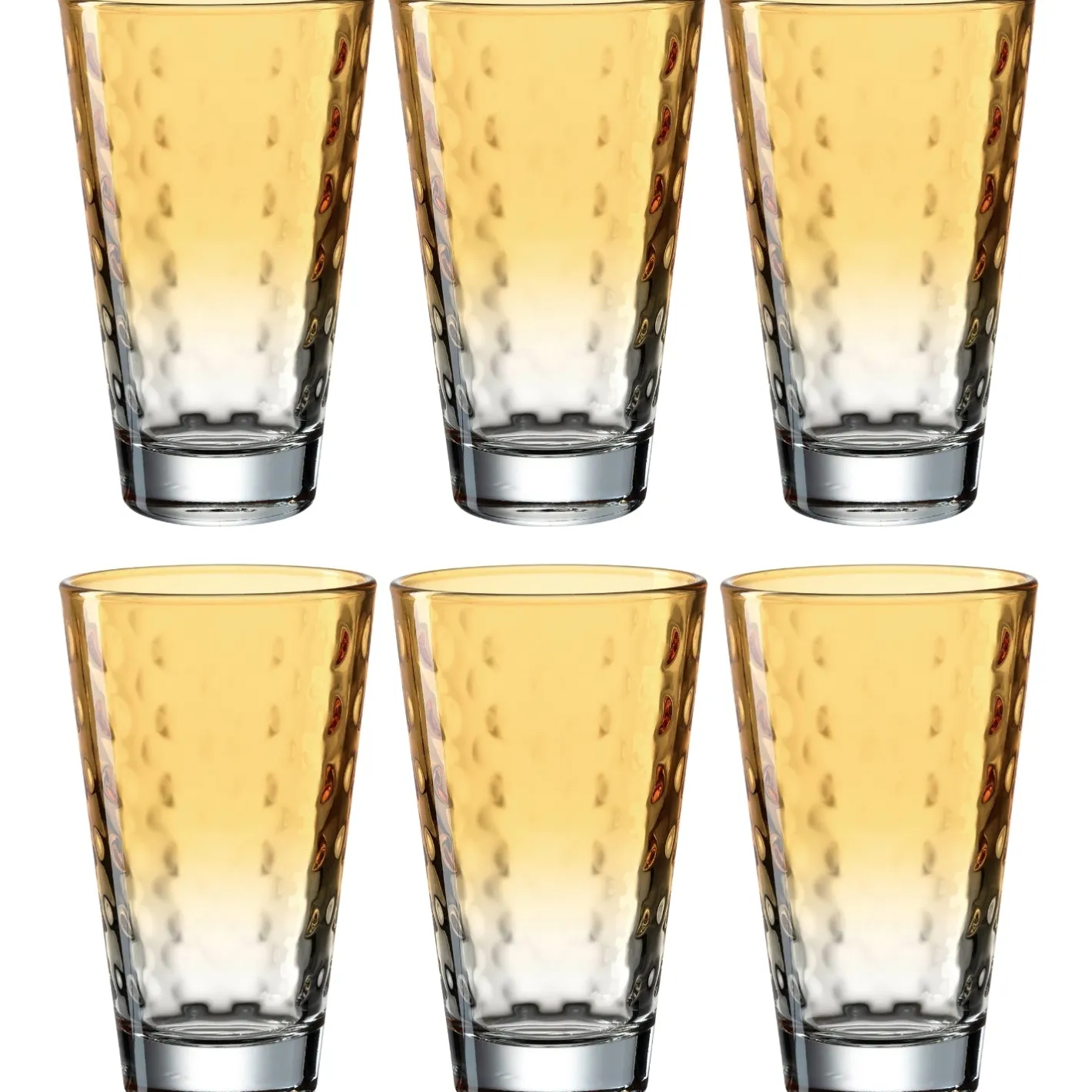 Trinkglas OPTIC 300 ml apricot 6er-Set*LEONARDO Clearance