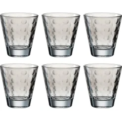 Trinkglas OPTIC 215 ml grau 6er-Set*LEONARDO Best