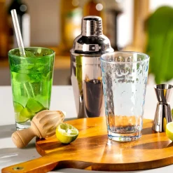 Trinkglas OPTIC 540 ml hellblau 4er Set*LEONARDO