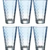 Trinkglas OPTIC 300 ml hellblau 6er-Set*LEONARDO Best