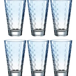 Trinkglas OPTIC 300 ml hellblau 6er-Set*LEONARDO Best