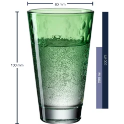 Trinkglas OPTIC 300 ml hellgrün 6er-Set*LEONARDO Sale