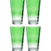 Trinkglas OPTIC 540 ml hellgrün 4er Set*LEONARDO Hot