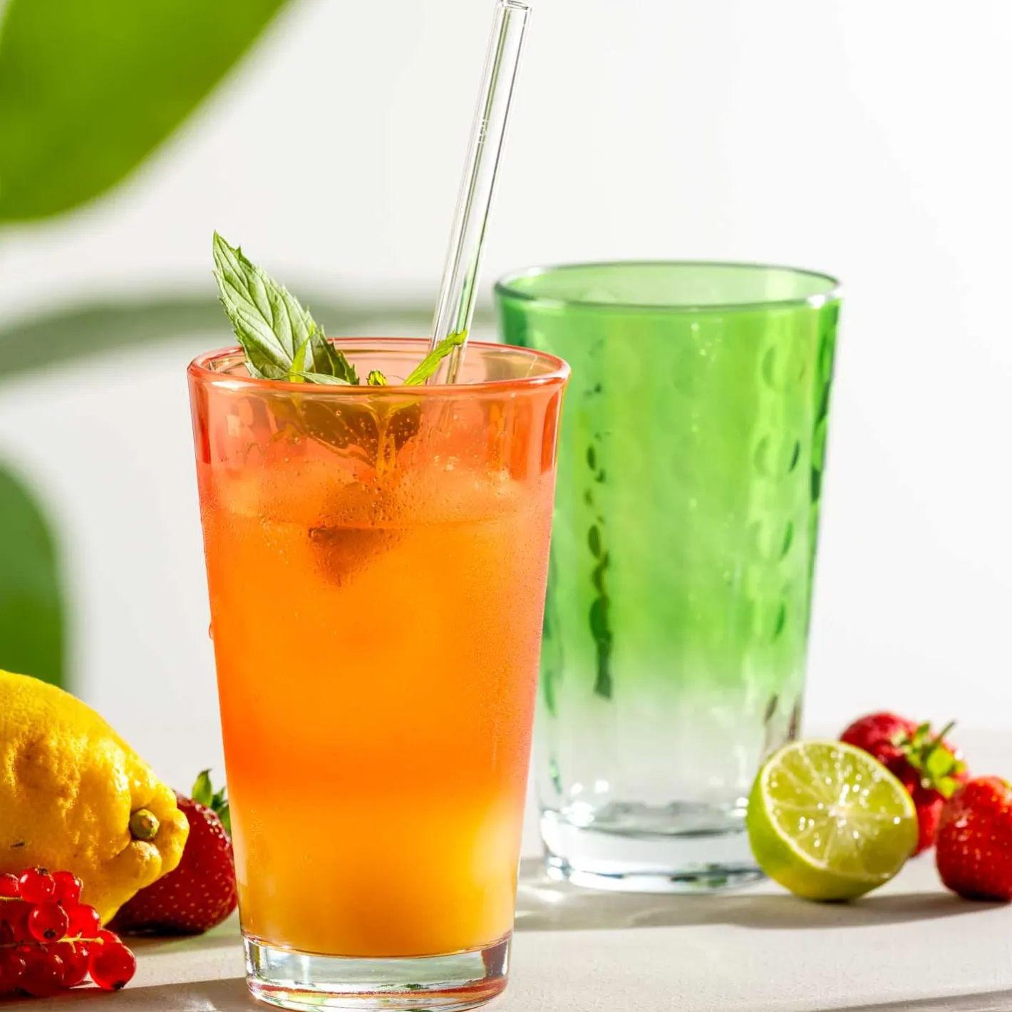 Trinkglas OPTIC 540 ml rot 4er Set*LEONARDO Online