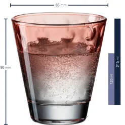 Trinkglas OPTIC 215 ml rot 6er-Set*LEONARDO Sale