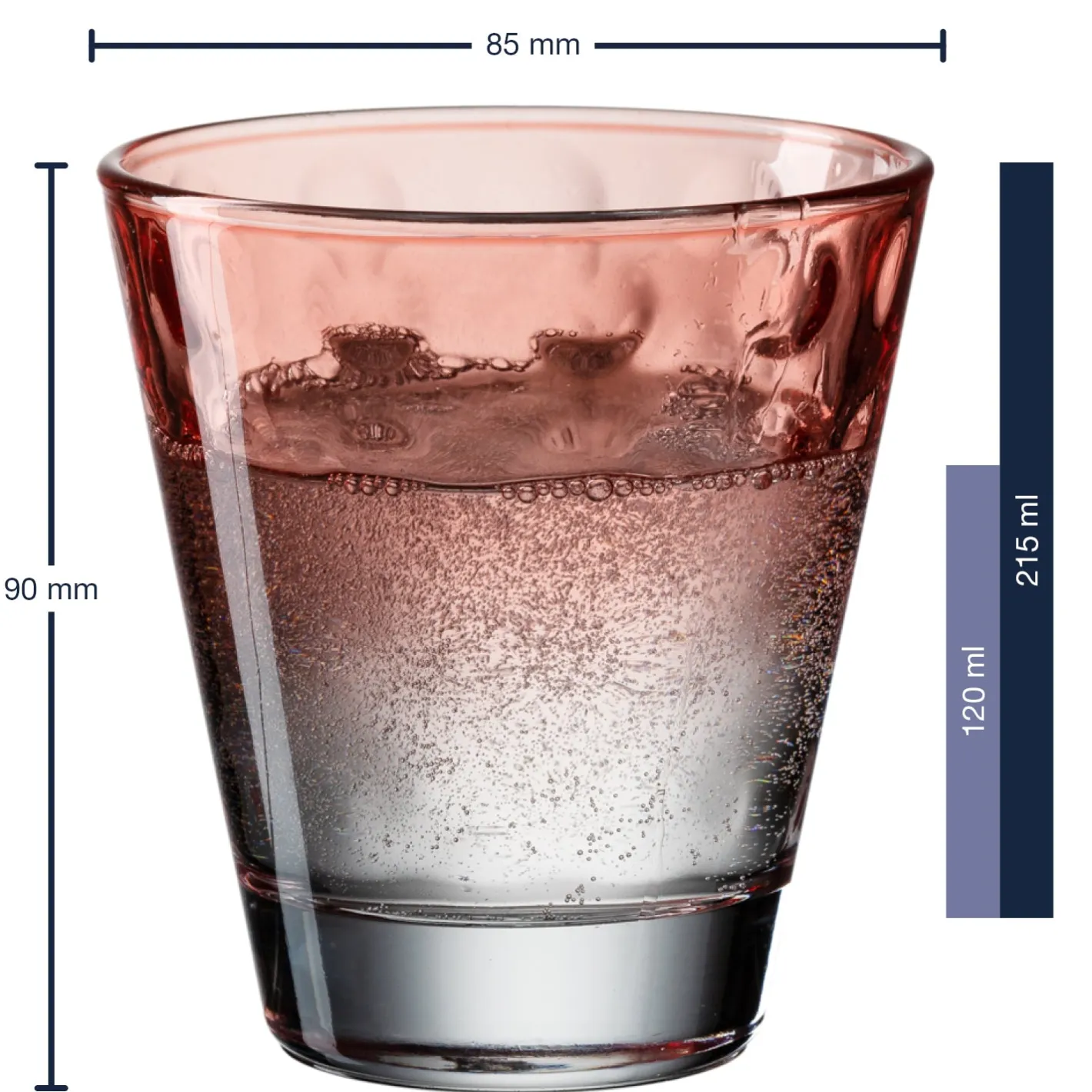 Trinkglas OPTIC 215 ml rot 6er-Set*LEONARDO Sale