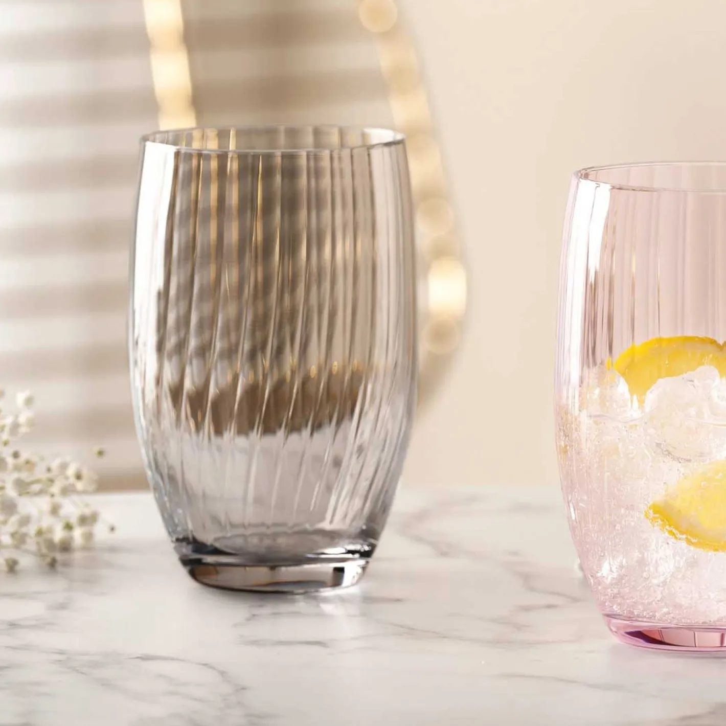 Trinkglas POESIA 460 ml grau 6er-Set*LEONARDO Hot