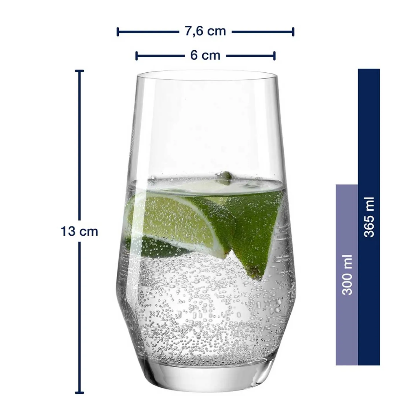 Trinkglas PUCCINI 365 ml 6er-Set*LEONARDO