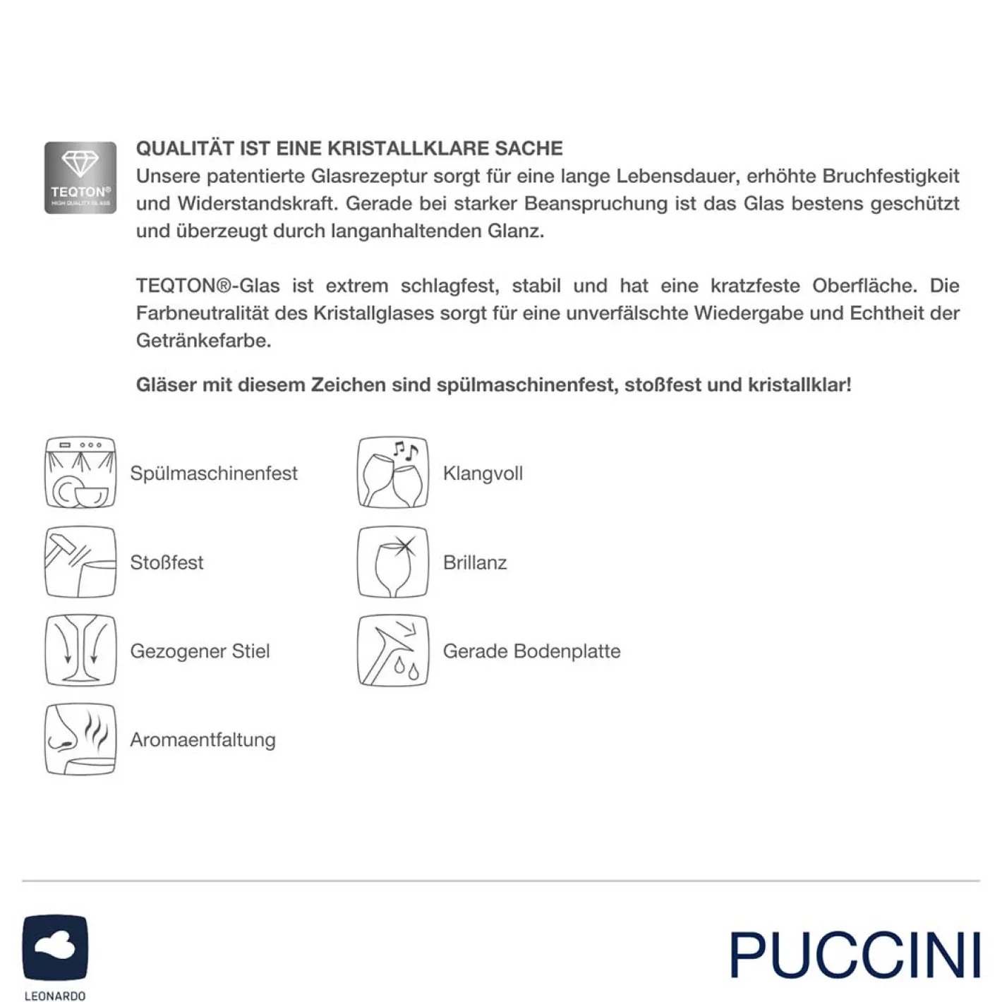 Trinkglas PUCCINI 365 ml 6er-Set*LEONARDO