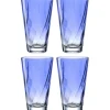 Trinkglas TWIST 300 ml blau 4er-Set*LEONARDO New