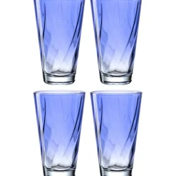 Trinkglas TWIST 300 ml blau 4er-Set*LEONARDO New