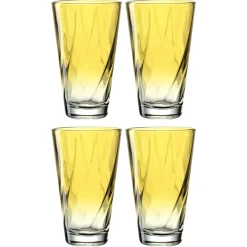 Trinkglas TWIST 300 ml gelb 4er-Set*LEONARDO Best