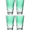 Trinkglas TWIST 300 ml grün 4er-Set*LEONARDO New
